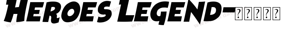 Heroes Legend字体转换